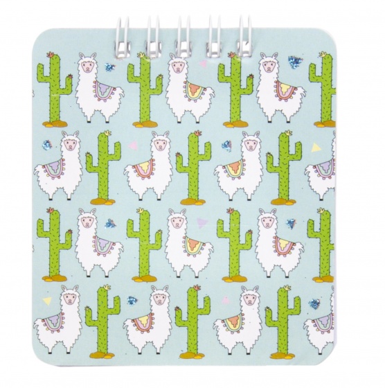 LG-Imports Lg imports notitieboekje alpacas 9 cm groen