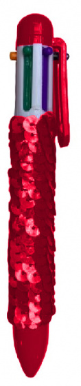 LG-Imports Lg imports pailletten 6 kleurenbalpen rood