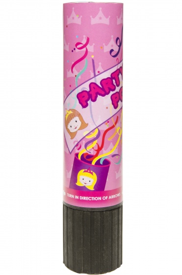 LG-Imports party popper princezná 20 cm ružová