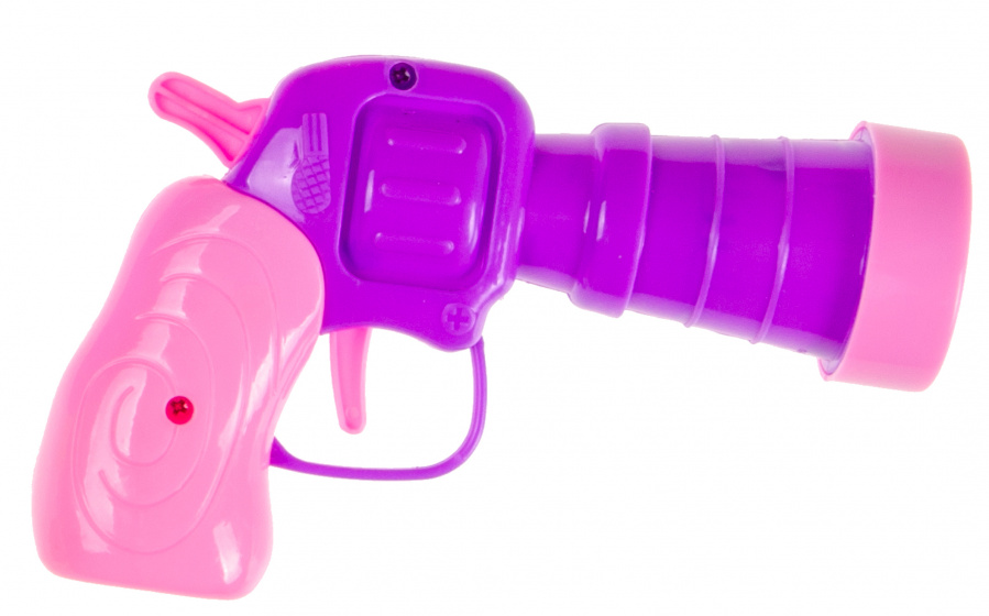LG-Imports Lg imports pistool met ballen 13 cm paars/roze 4 delig