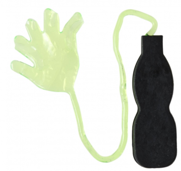 sticky hand with handle 20 cm green