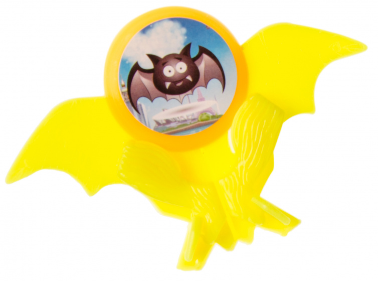 LG-Imports Lg imports schijvenschieter vleermuis junior 10 cm geel 2 delig