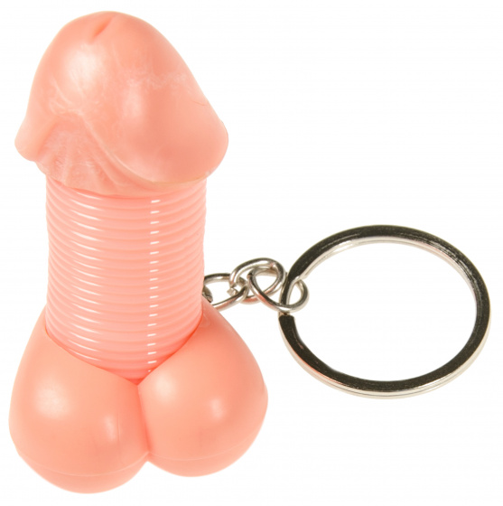 key ring Erotic 6 cm light pink