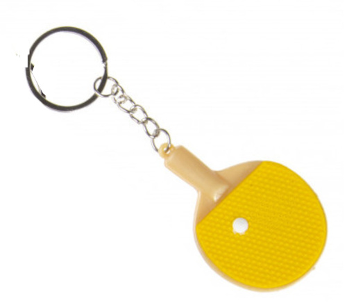 key ring table tennis 6,5 cm yellow
