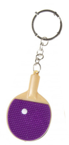 key ring table tennis 6,5 cm purple