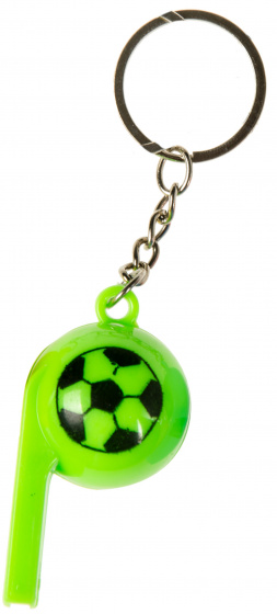 LG-Imports Lg imports sleutelhanger voetbalfluitje 6 cm groen
