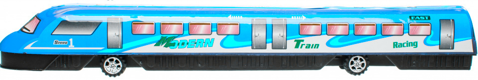 LG-Imports vláčik Modern Racing junior 37,5 cm modrý