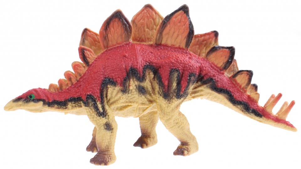 Stegosaurus 17 cm red/brown