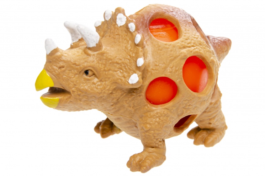 stressball dino brown 9 cm