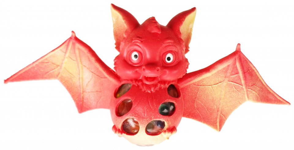 LG-Imports Lg imports stressbal squish vleermuis 11 x 25 cm rood