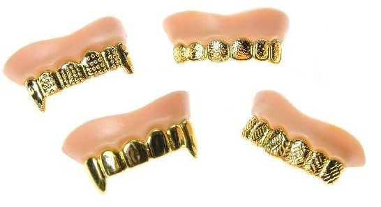 LG-Imports zuby Grillz 7 cm zlaté