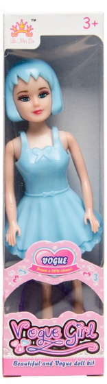 LG-Imports Lg imports tienerpop vogue girl 17 cm blauw