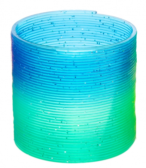 tramp spring glitters green/blue 6,5 cm