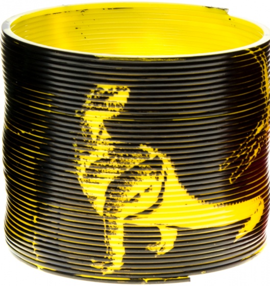 spring with dino 7,5 cm yellow