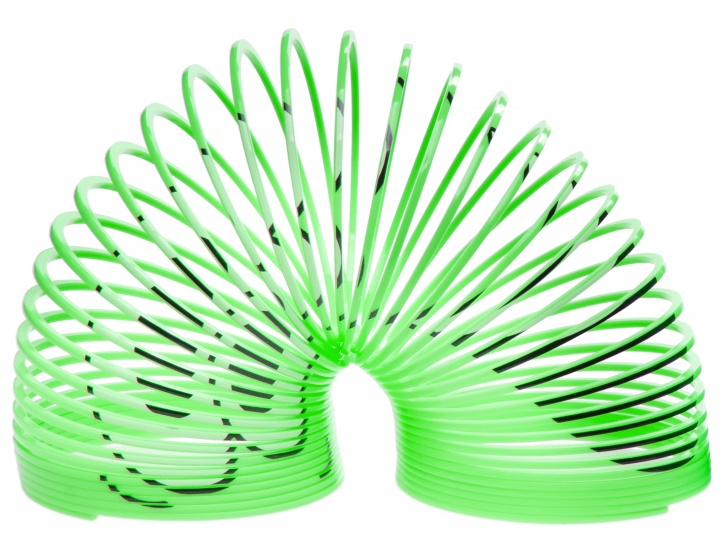 stepping spring smiley green 7 cm