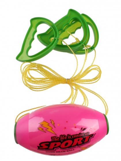 draw ball game 16 cm pink/green