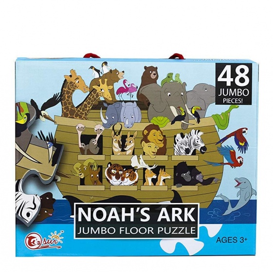 floor puzzle Noah's Ark 90 x 60 cm 48-piece multicolor