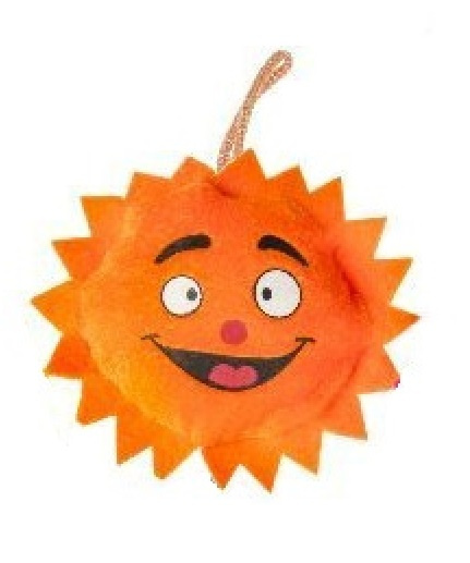 sun 13,5 cm plush orange
