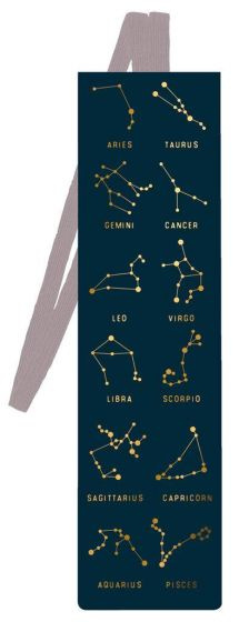 Libri_x záložka Zodiac kartón/elastická modrá/fialová