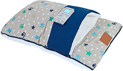 Lief! podsedák pre psa so spacím vakom 50 x 35 cm bavlna modrá/béžová
