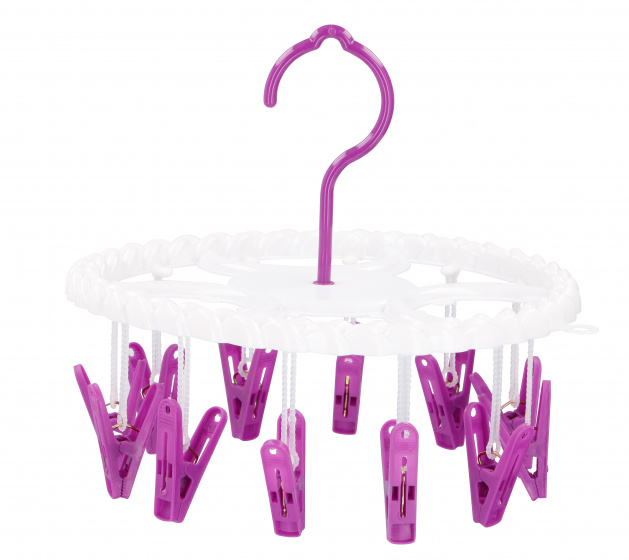Lifetime Clean práčka 12 kolíkov polypropylén 23 cm biela/fialová