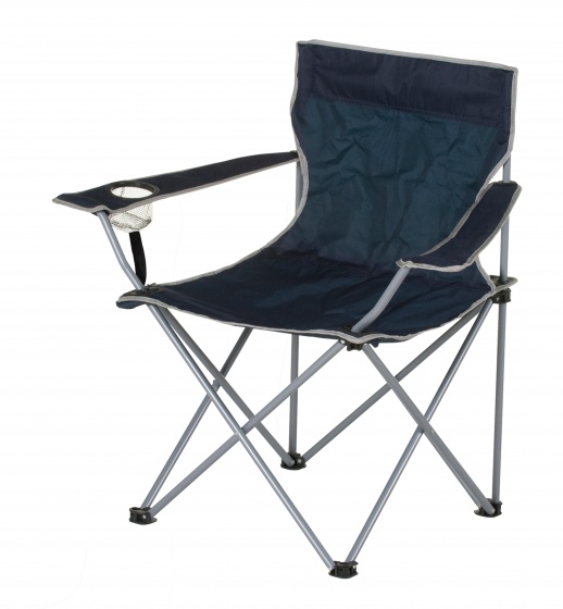 camping chair foldable 80 cm blue