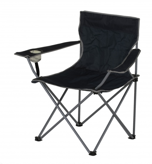 folding camping chair 80 cm black