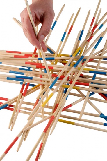 Lifetime mikado hout rood/blauw 50 cm