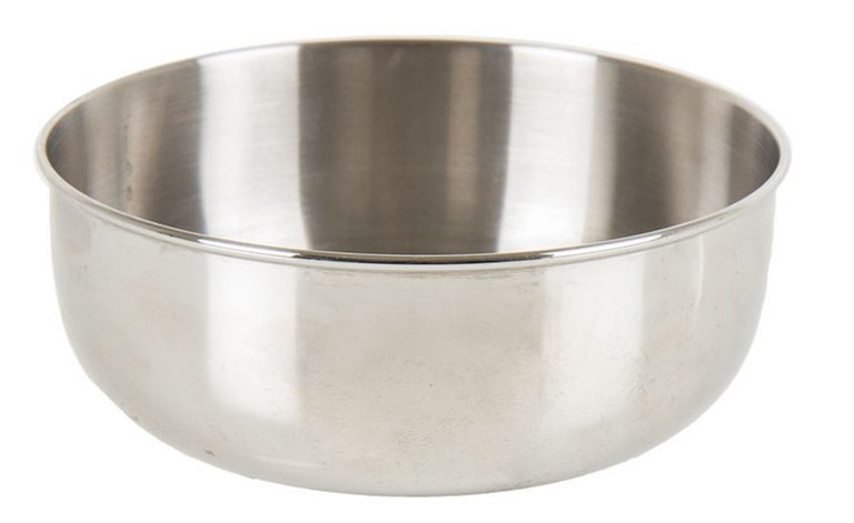 camping bowl stainless steel silver