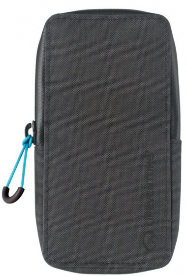 phone wallet RFiD 15 x 8,5 x 2 cm nylon grey