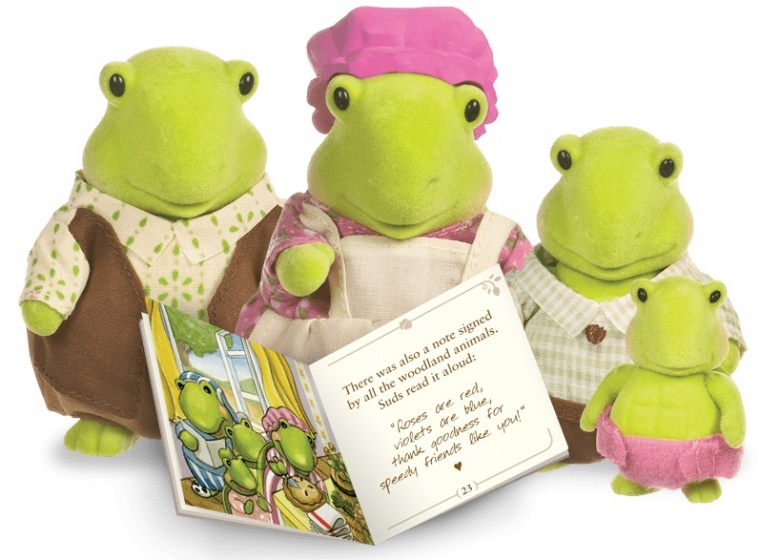 Li'l Woodzeez tidyshine schildpad familie incl. voorleesboek