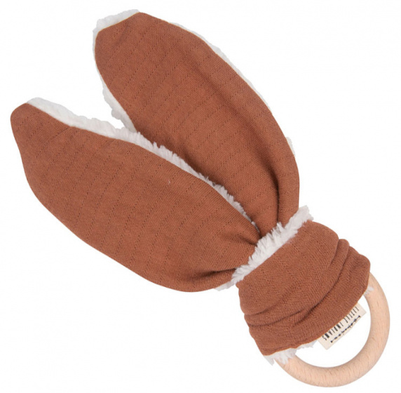 teething ring Bunny junior 21 cm wood copper