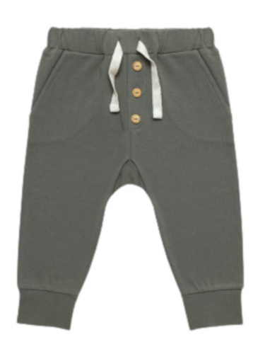 junior cotton trousers green mt 0-3 months
