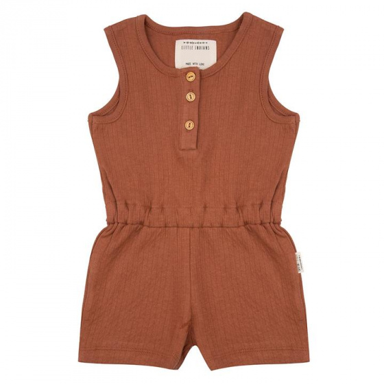 jumpsuit girls cotton brown size 0-3 months