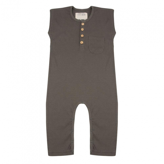 girls jumpsuit ribbed cotton green size 0-3 months