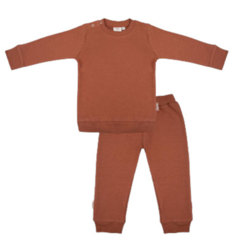 pyjamas cotton rust brown size 0-3 months