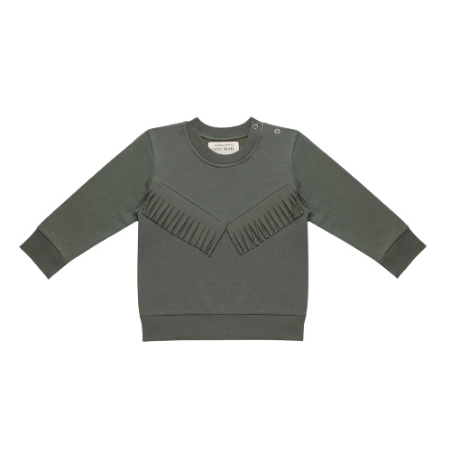 sweater Boho girls cotton green mt 0-3 months
