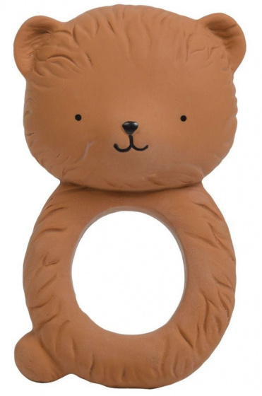 A Little Lovely Company bijtring Beer junior 10 cm rubber bruin A Little Lovely Company bijtring Beer junior 10 cm rubber bruin