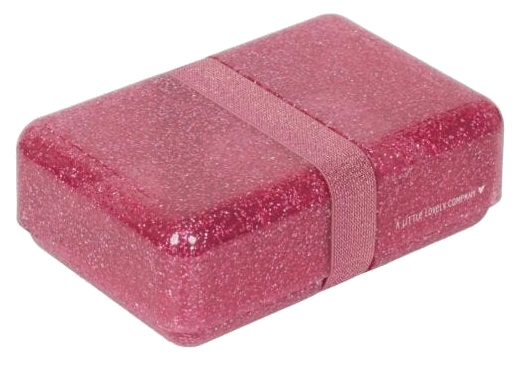 A Little Lovely Company lunchbox Glitter meisjes 18 x 6 x 12 cm roze A Little Lovely Company lunchbox Glitter meisjes 18 x 6 x 12 cm roze