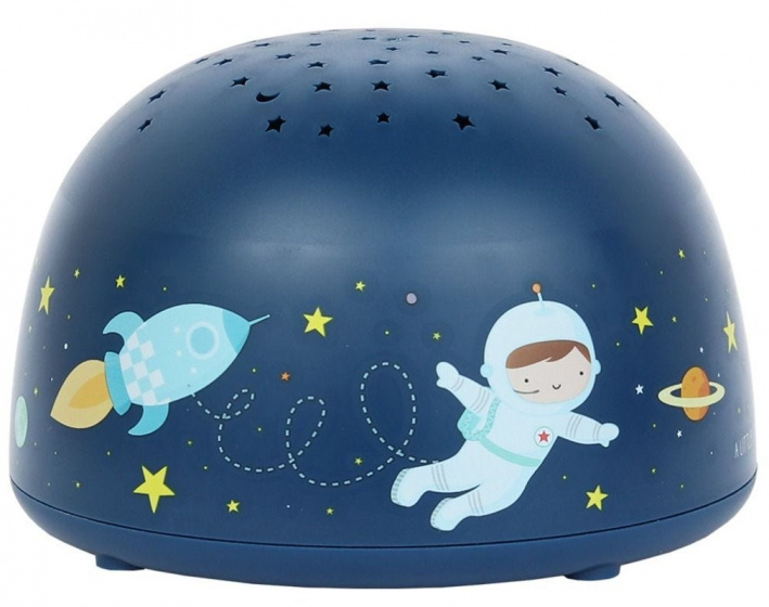 A Little Lovely Company projector Space junior 14 cm ABS donkerblauw A Little Lovely Company projector Space junior 14 cm ABS donkerblauw