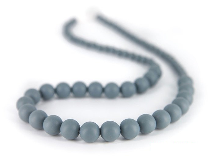 bite chain Marshmellow 75/7 cm silicone grey