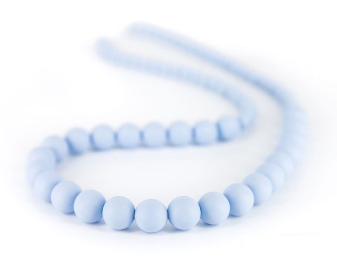 bite chain Marshmellow 75/7 cm silicone light blue