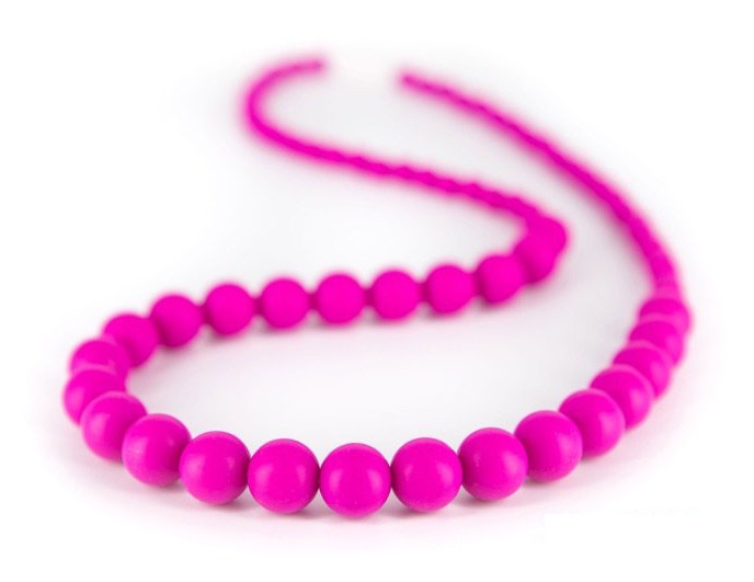 bite chain Marshmellow 75/7 cm silicone violet