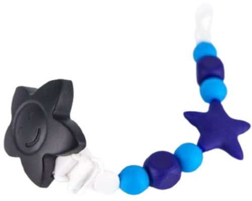 pacifier chain Tootsie Roll 28 cm navy/black