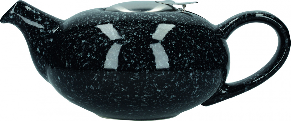 London Pottery čajník Pebble 900 ml keramika/RVS čierna/sivá