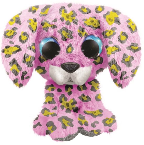 Lumo Stars knuffel lumo dalmatian dog dotty roze 15 cm