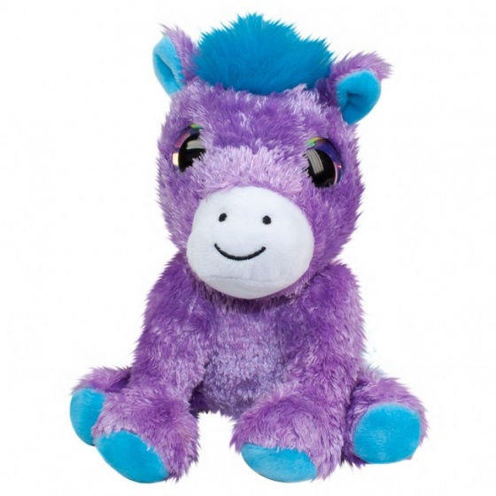 Lumo Stars knuffel pony carla 15 cm paars