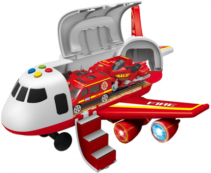 airplane Fire junior white/red