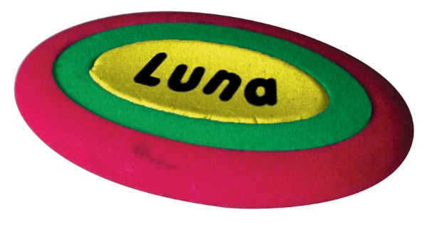 Luna gum ovaal junior rubber roze