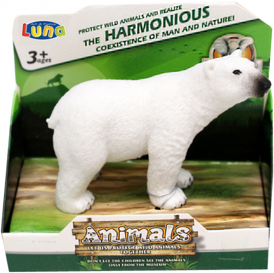 Luna figúrka Wild Animals ľadový medveď junior 12 x 5,5 cm biela